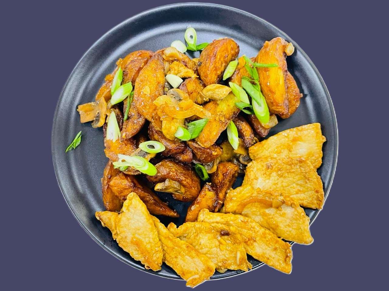 Фото Картофель со свининой по китайски